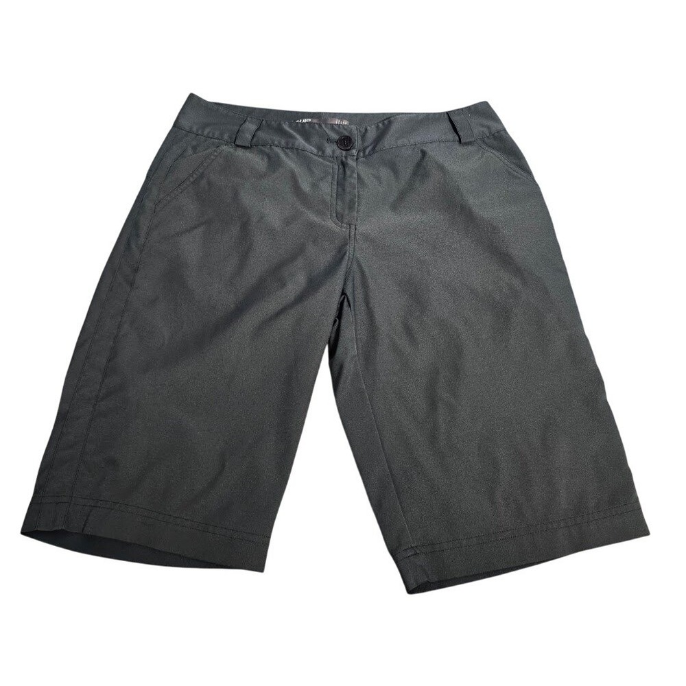 Lija Womens Golf Shorts S)8 Gray‎ Athletic Performance Casual stretch Golf 656